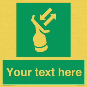 Custom sign safe condition Search and rescue transponder